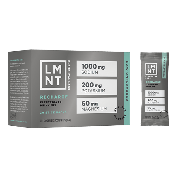 LMNT Recharge – Raw Unflavored 30 Servings