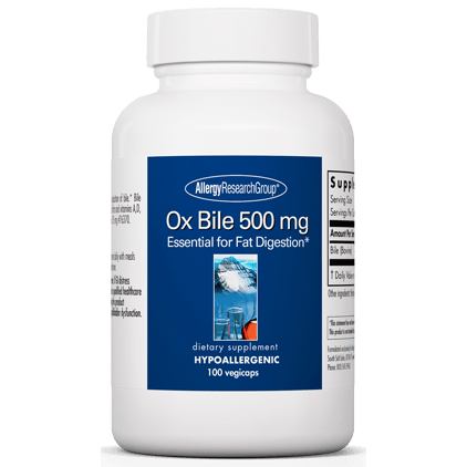 Ox Bile 500 mg 100 Capsules