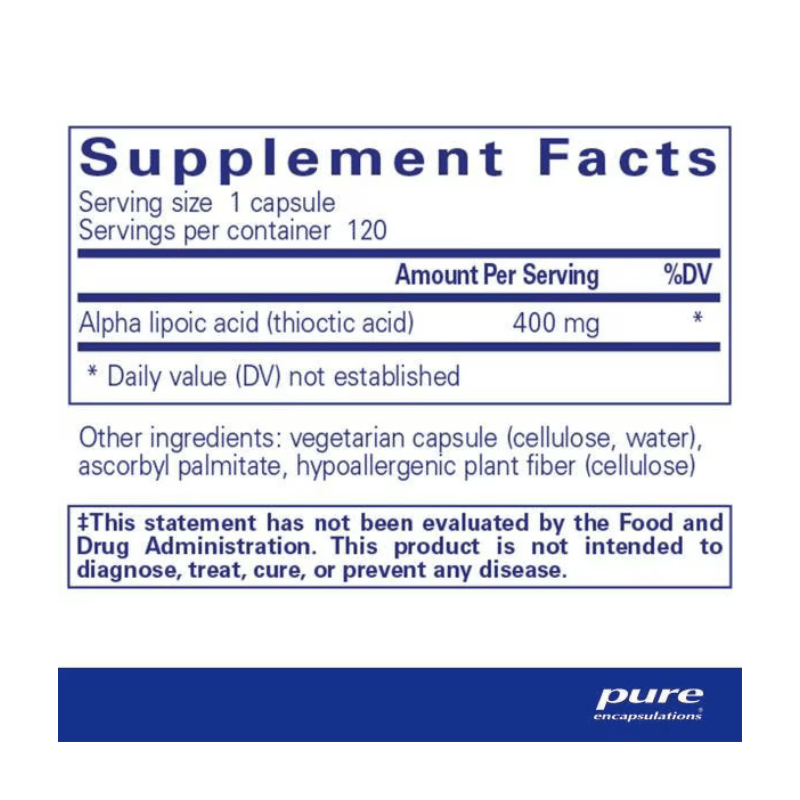 Alpha Lipoic Acid 400mg